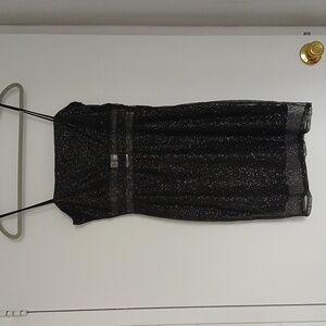 NWT Shimmery Black w/ silvery shimmer dress